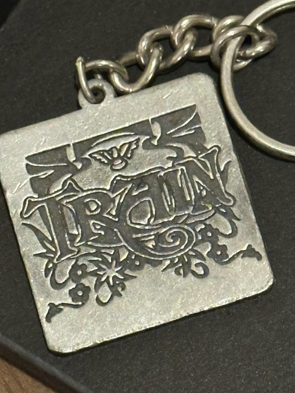 Train Vintage Engraved Key Fob/Ceiling Fan Pull